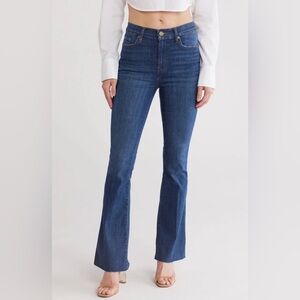 Frame Le Easy High Waist Raw Hem flare Jeans women’s size 30 Aspire Raw After